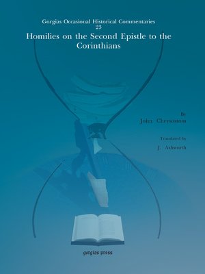 cover image of Homilies on the Second Epistle to the Corinthians